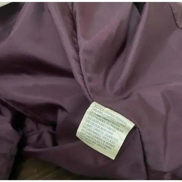 LL Bean Blazer Womens Size 16 R Plum Corduroy Button Jacket Pockets Classic - Picture 6 of 9